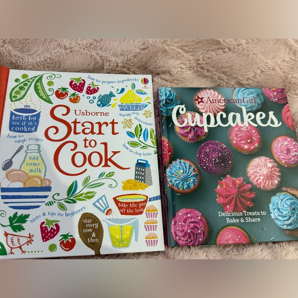 NWT Usborne Start to Cook and American Girl Cupcakes Books